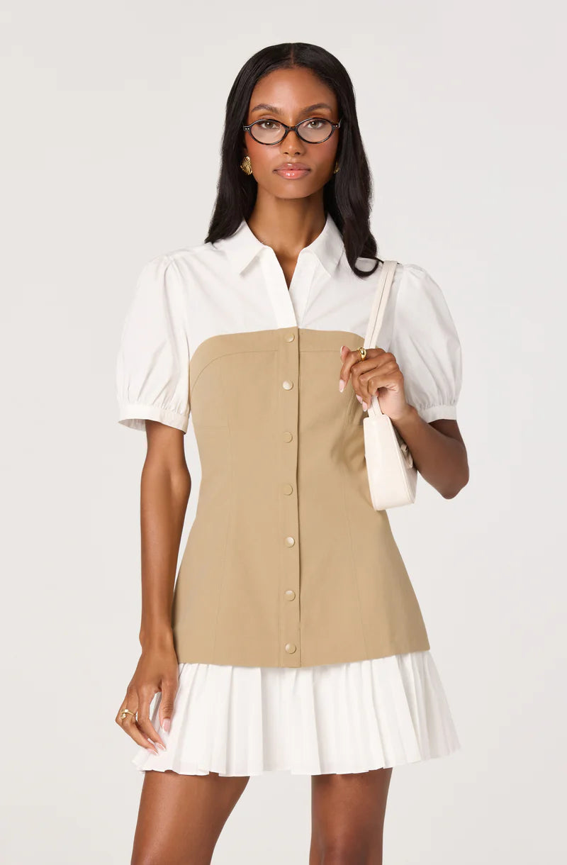 Joseline Faux Mini Dress