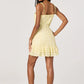 Kelley Eyelet Tie-Strap Mini Dress