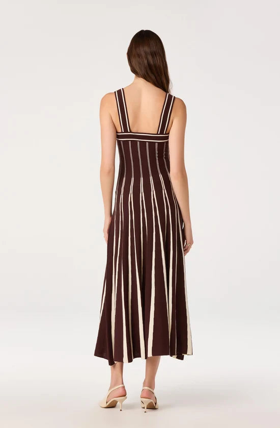 Marlen Striped Knit Maxi Dres