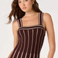 Marlen Striped Knit Maxi Dres
