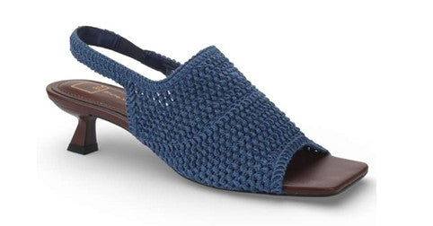 Bruno Menegatti Jacki Slingback Crochet Sandal - Blue