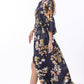 Isabel Kimono Elastic Back Waisted Maxi Dress