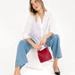 PU Leather Mini Bucket Bag with Top Handle (Assorted Colors)