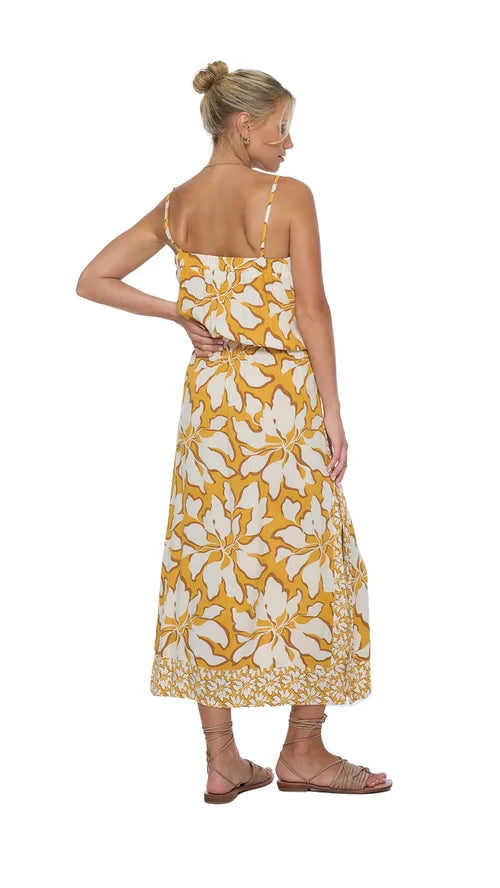 Fresia Yellow Flower Dress