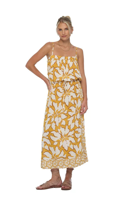 Fresia Yellow Flower Dress