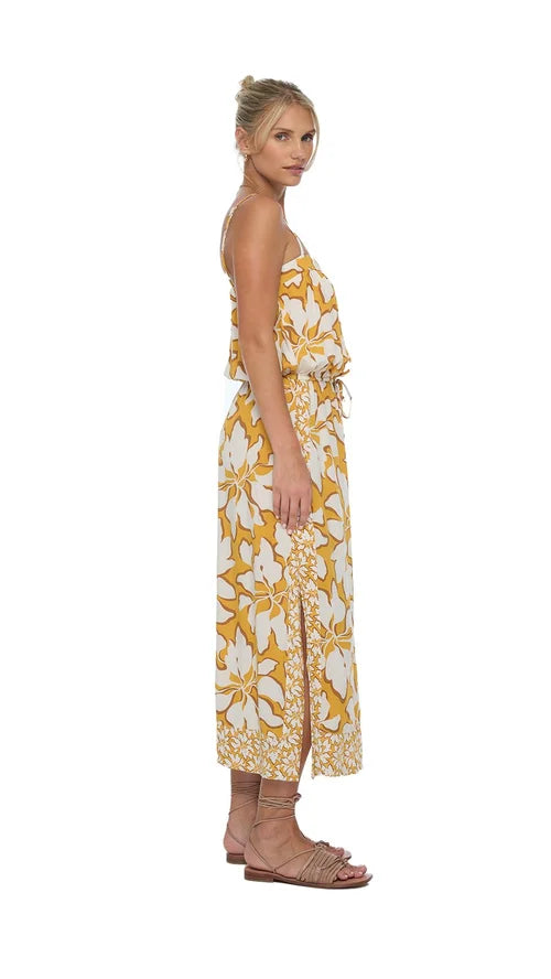 Fresia Yellow Flower Dress