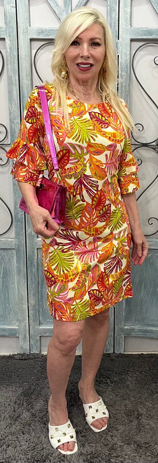 La Mer Luxe Gail Knit Bell Sleeve Dress