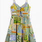 Printed Cut Out Mini Dress