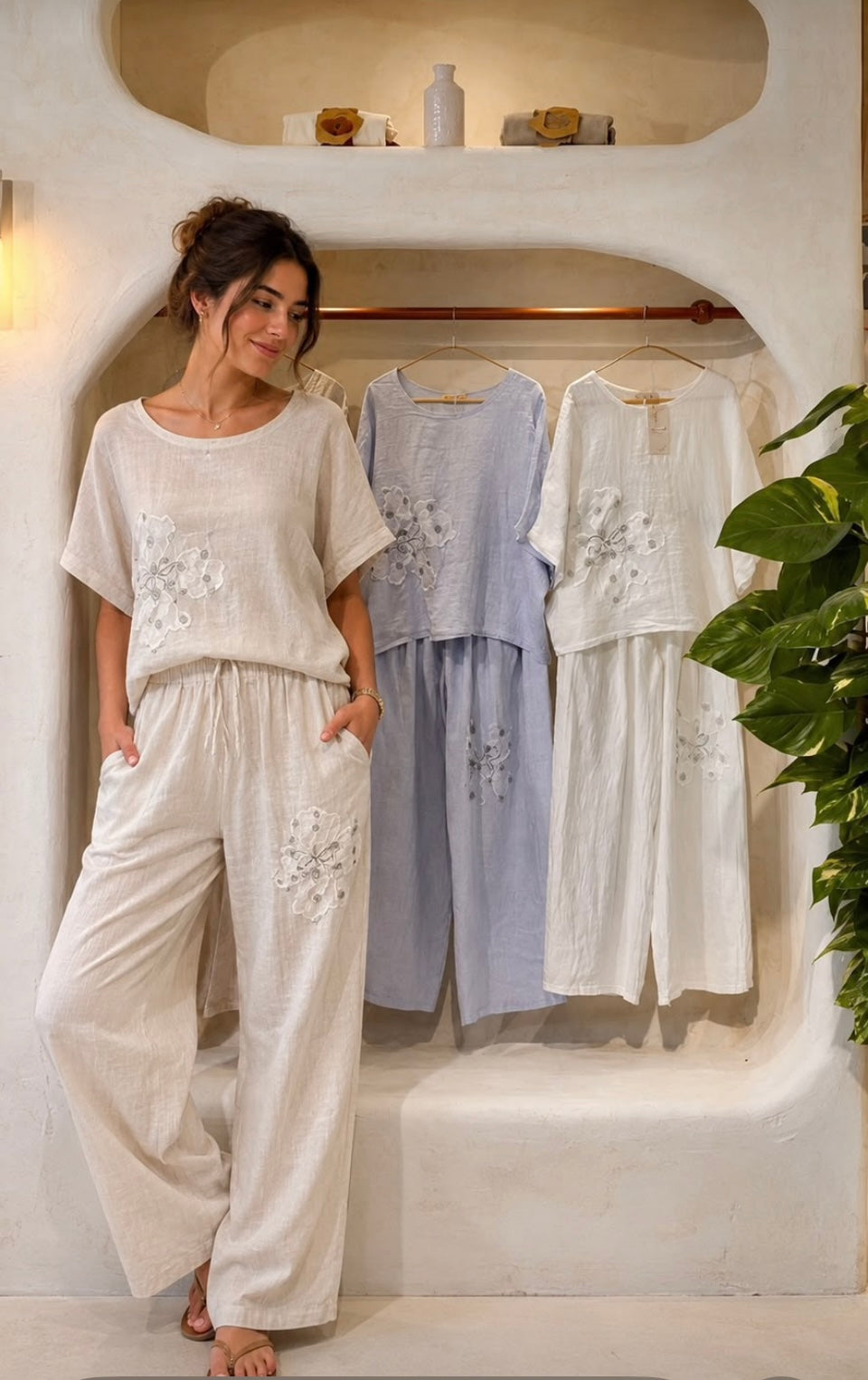 Blossom Italian Linen Set