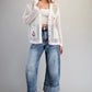 Coastal Inspired Open Knit Cardigan