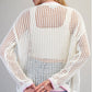 Coastal Inspired Open Knit Cardigan
