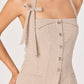 Cithara Checker Longline Halter Vest Top