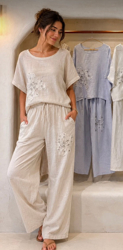 Blossom Italian Linen Set