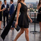 Sophie One Shoulder Draped Mini Dress