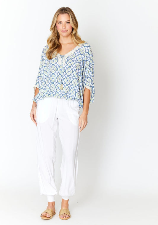 Sicily Miami Indigo Top