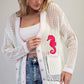 Coastal Inspired Open Knit Cardigan
