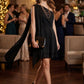 Sophie One Shoulder Draped Mini Dress