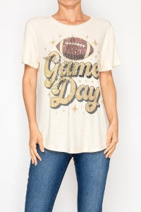 Game Day T-Shirt with Star Sequin