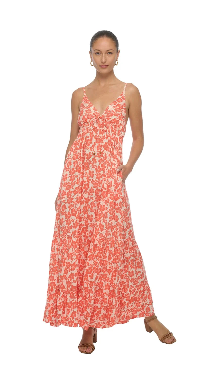Morya Maxi Dress - Kai Coral