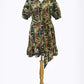 Short Sleeve Camille Dress Ruffle Bottom with Belt