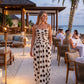 Angela Polka Dot Pleated Bodice Tie Back Maxi Dress