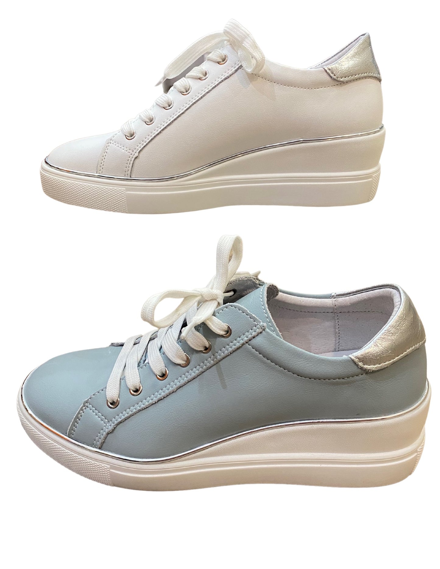 Bonavi Leather Platform Sneakers (Assorted Colors)