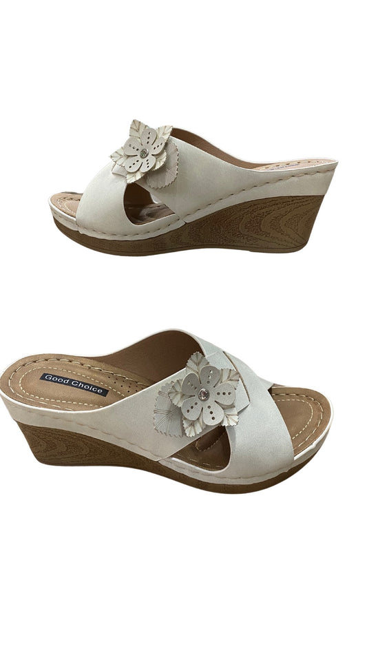 Lightweight Flower Wedge Sandal (Assorted Colors)