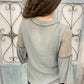 Button Down Lace Lanikai Top