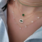 Necklace Multi String CZ