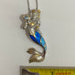 Blue Opal Mermaid Pendant