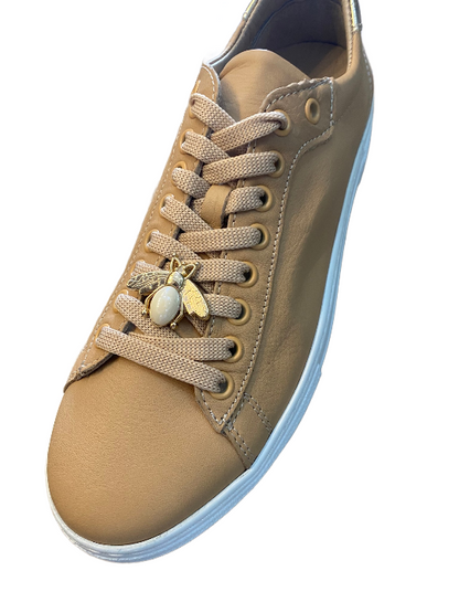 Camel Leather Sneakers