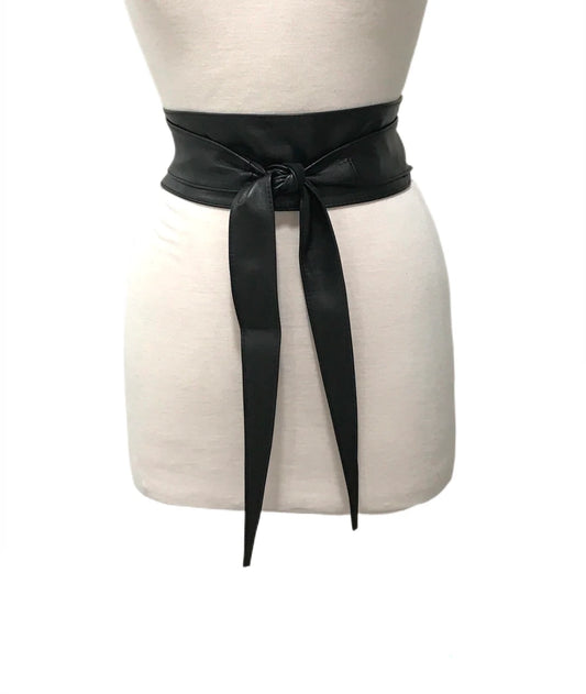 Leather Wrap Belt – Adjustable & Chic (Assorted Colors)