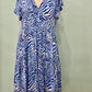 Blue Animal Abstract Brooke Dress