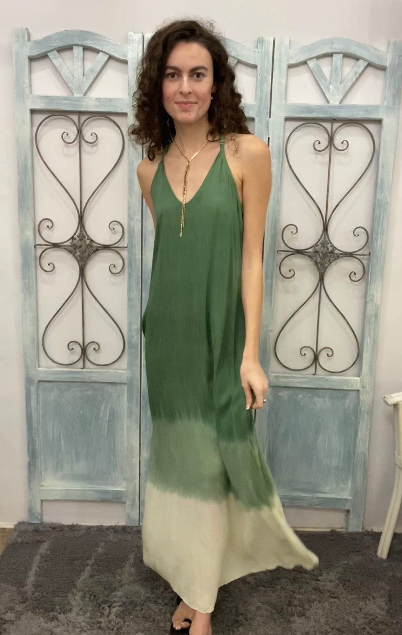Green Ombre Maxi Dress