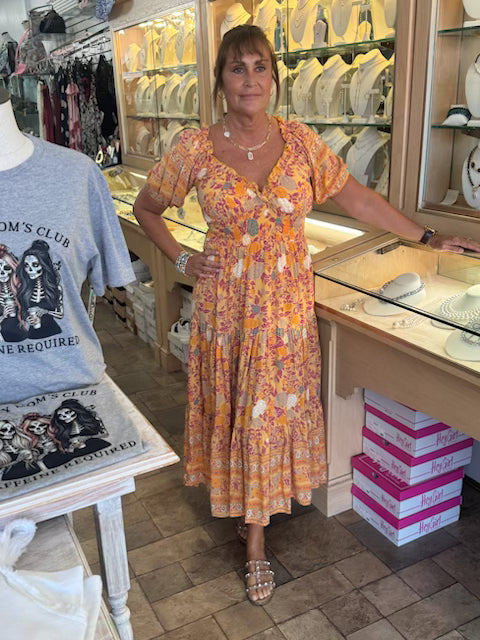 Charlotte Floral Midi Dress