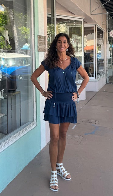 Gypsy Solid Indigo Dress