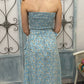 Strapless Floral Long Dress