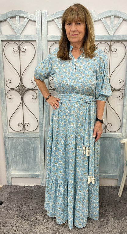 Floral Margarita Roma Long Dress