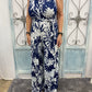 Navy Winifred Sleeveless Jumpsuit