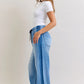 Judy Blue High Waist Wilhelmina Elastic Waistband Drawstring & Side Panel Denim Jeans 881005
