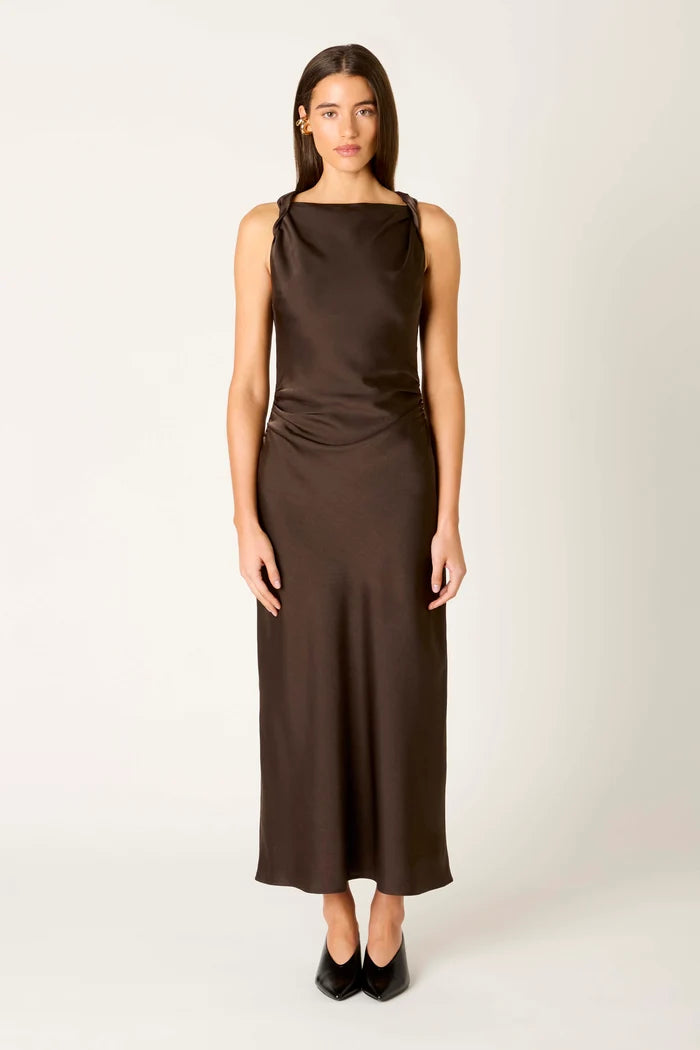 Nia Espresso Meyer Dress