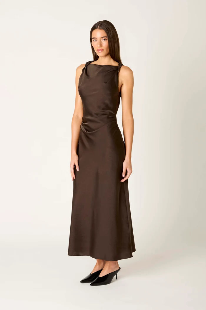 Nia Espresso Meyer Dress