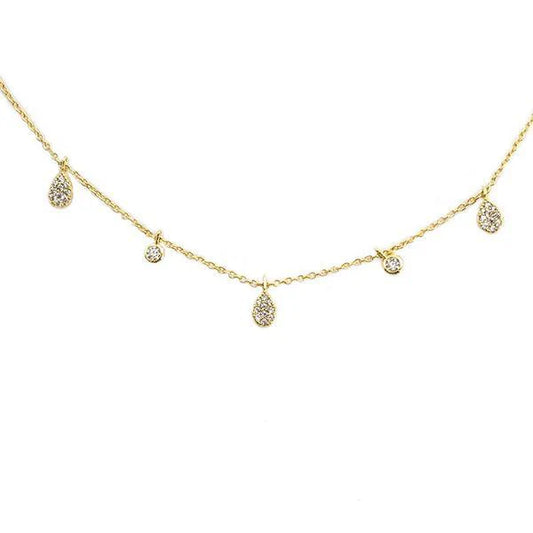 Necklace Multi CZ (Assorted Colors)