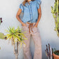 Striped Barrel Pants