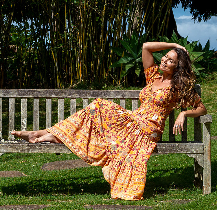 Charlotte Floral Midi Dress