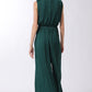 Samantha Buckle Waisted Pleated Jumpsuit