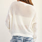 Teddy Bear Graphic Open Knit Sweater (Assorted Colors)