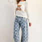 Teddy Bear Graphic Open Knit Sweater (Assorted Colors)