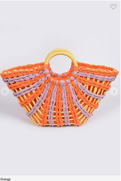 Woven Handbag (Assorted Colors)
