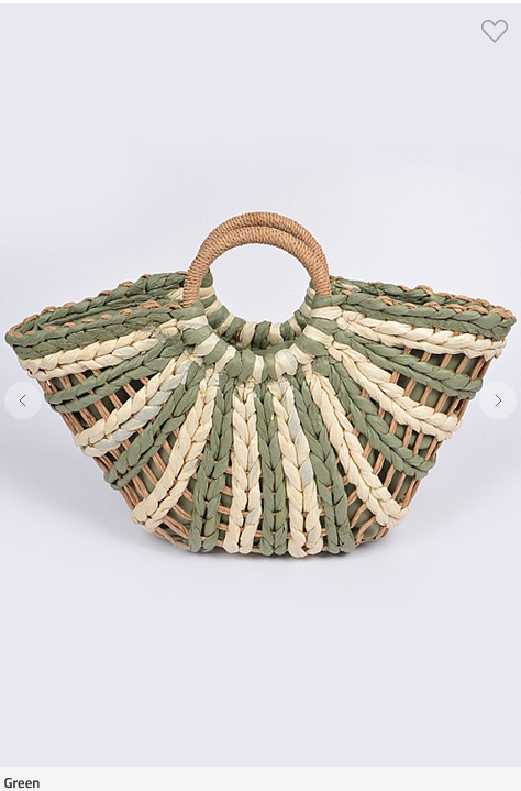 Woven Handbag (Assorted Colors)